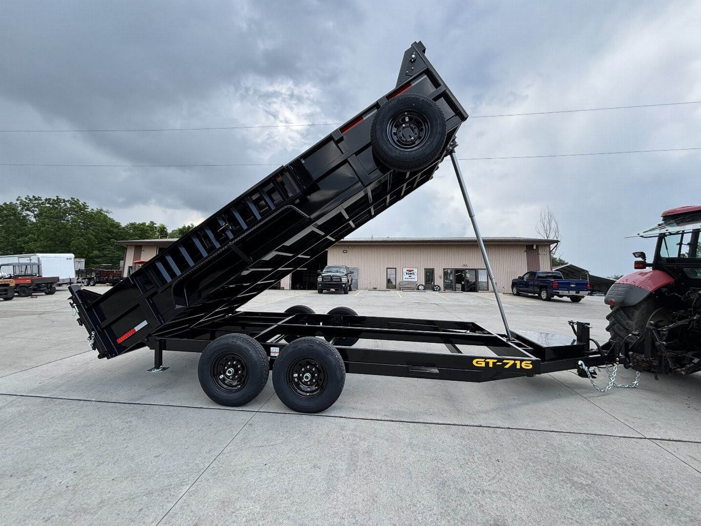 New 2026 GRIFFIN TRAILERS 7 x 16 Low Profile 14K Dump Trailer W/ Telescopic Cylinder - 14,000# GVWR