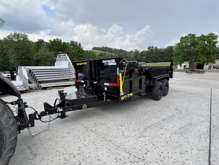 New 2026 GRIFFIN TRAILERS 7 x 16 Low Profile 14K Dump Trailer W/ Telescopic Cylinder - 14,000# GVWR