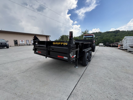 New 2026 GRIFFIN TRAILERS 7 x 16 Low Profile 14K Dump Trailer W/ Telescopic Cylinder - 14,000# GVWR