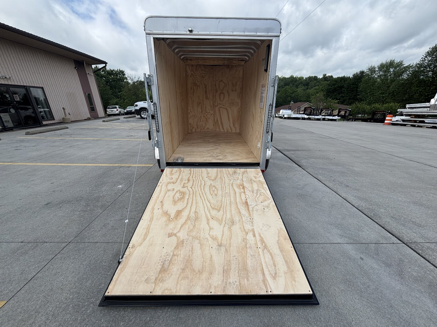 New 2025 Car Mate Trailers 5X8 ECV Enclosed Trailer - Black - W/ Ramp Door - 2990# GVWR