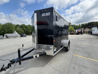 New 2025 Car Mate Trailers 5X8 ECV Enclosed Trailer - Black - W/ Ramp Door - 2990# GVWR