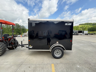 New 2025 Car Mate Trailers 5X8 ECV Enclosed Trailer - Black - W/ Ramp Door - 2990# GVWR