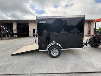 New 2025 Car Mate Trailers 5X8 ECV Enclosed Trailer - Black - W/ Ramp Door - 2990# GVWR