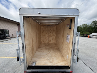 New 2025 Car Mate Trailers 5X8 ECV Enclosed Trailer - Black - W/ Ramp Door - 2990# GVWR