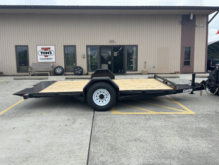 New 2025 (LIGHTLY USED DEMO) CornPro Trailers - UT-14 SAT Tilt Equipment Trailer 14' - Single Axle - Electric Brakes - 7000# GVWR