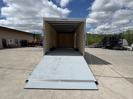 New 2025 Car Mate Trailers 8 1/2 X 20 Custom Car Enclosed Trailer - Black W/ Ramp Door & Get Out Man Door - 9990# GVWR