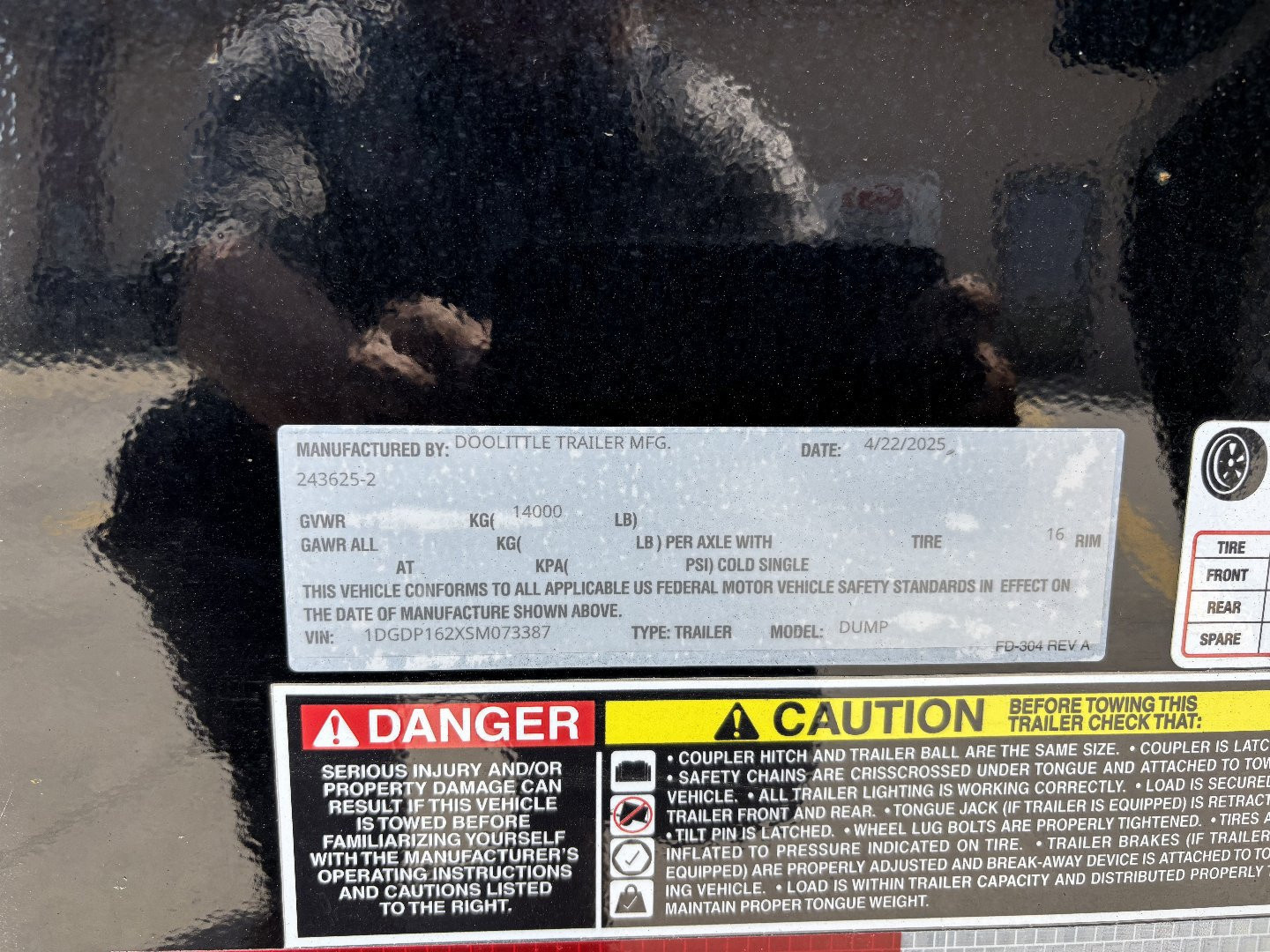 New 2025 Doolittle Trailers MD 82"X16' Dump Trailer w/ Wireless Remote - 14,000# GVWR