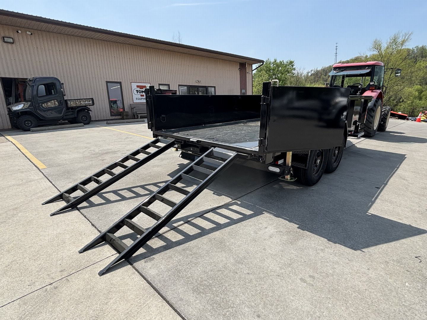 New 2025 Doolittle Trailers MD 82"X16' Dump Trailer w/ Wireless Remote - 14,000# GVWR