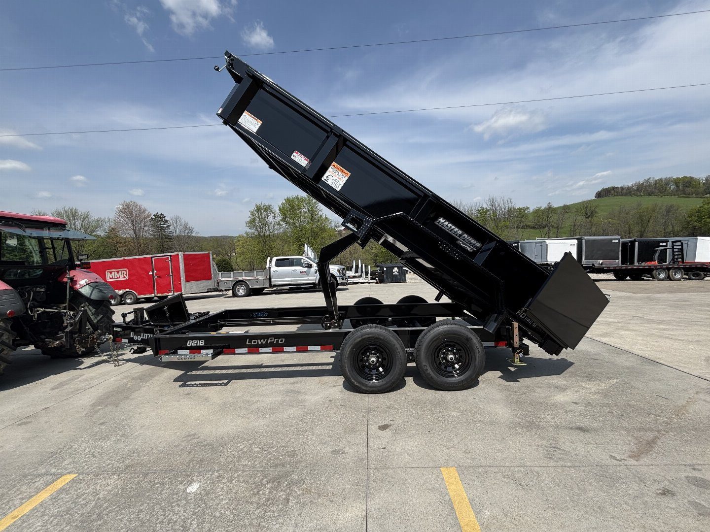 New 2025 Doolittle Trailers MD 82"X16' Dump Trailer w/ Wireless Remote - 14,000# GVWR