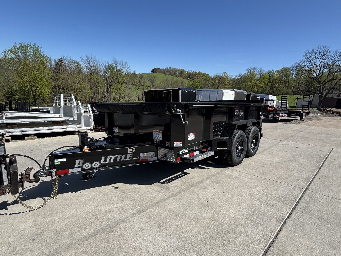 New 2026 Doolittle Trailers MD 82"X12' Dump Trailer w/ Wireless Remote - 14,000# GVWR