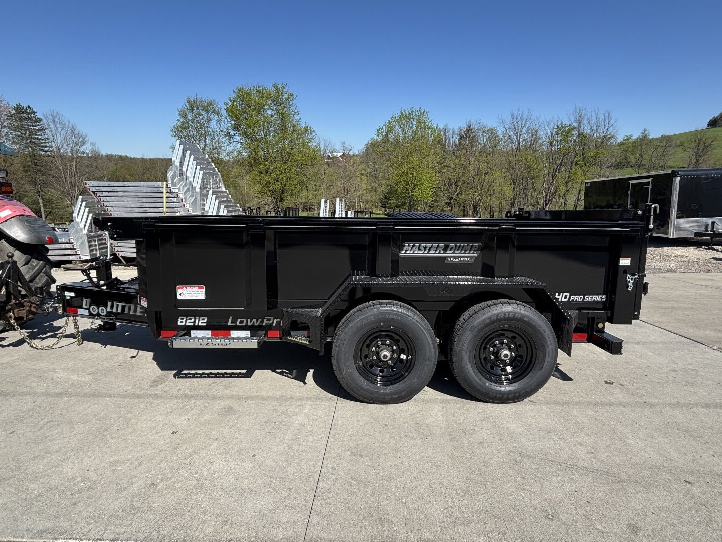 New 2026 Doolittle Trailers MD 82"X12' Dump Trailer w/ Wireless Remote - 14,000# GVWR