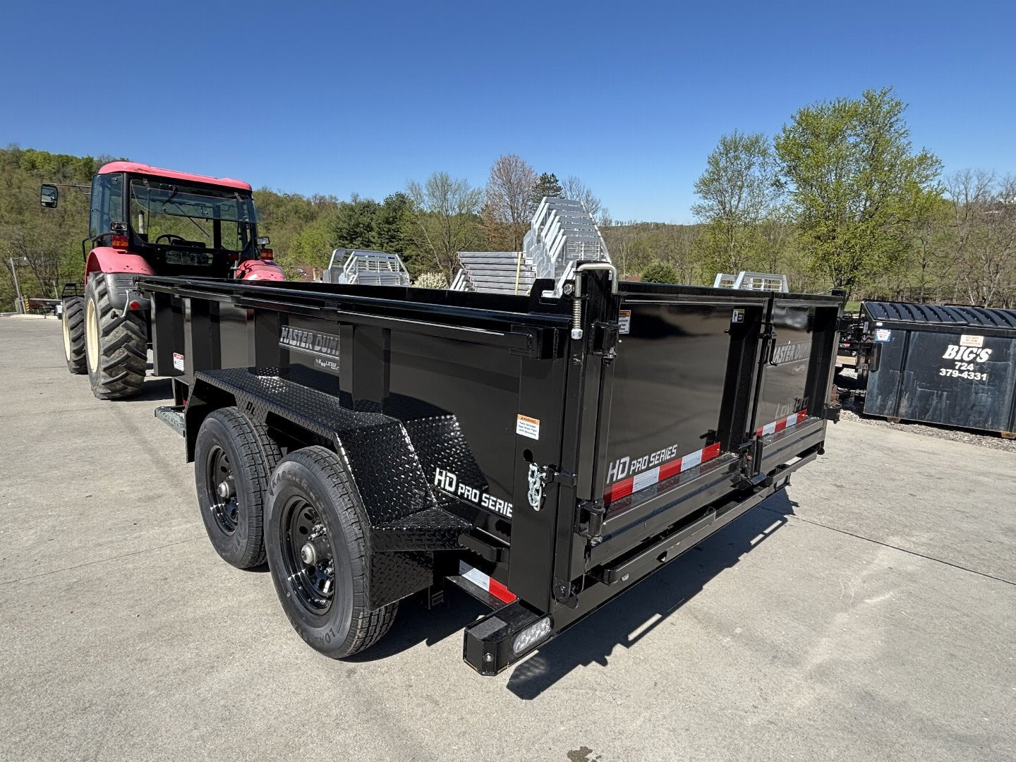 New 2026 Doolittle Trailers MD 82"X12' Dump Trailer w/ Wireless Remote - 14,000# GVWR