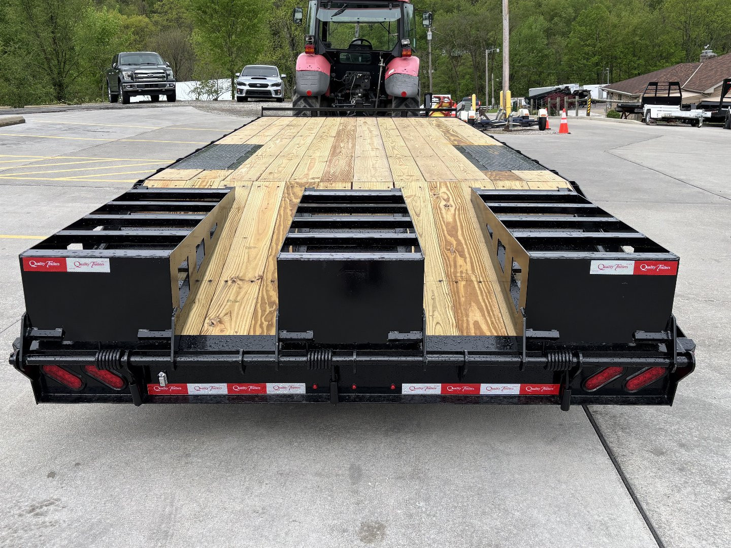 New 2025 Quality Trailers 23' Deckover (18' + 5' Dovetail) - Pro Series w/ 3 Lay Down Ramps - 17000# GVWR