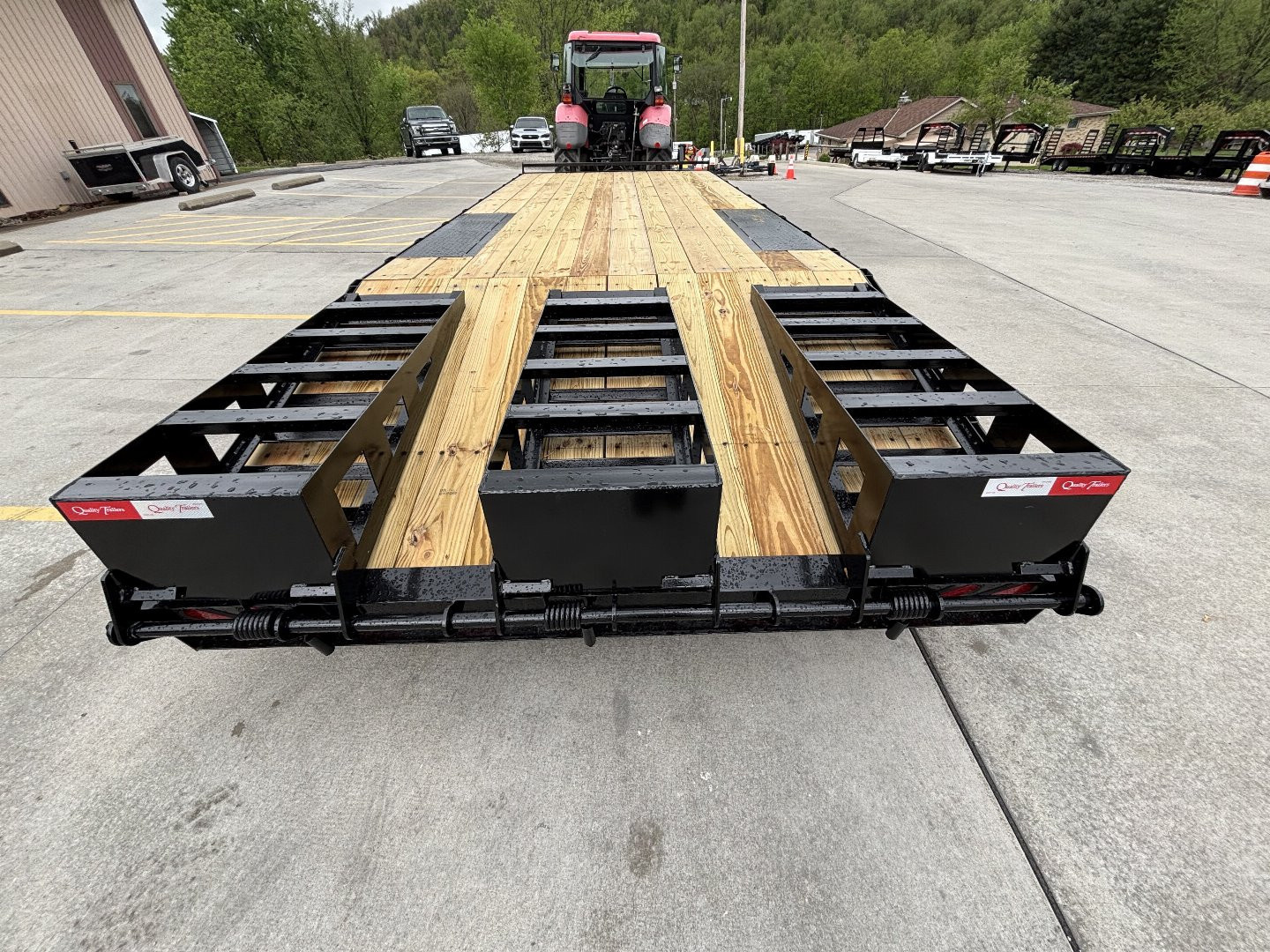 New 2025 Quality Trailers 23' Deckover (18' + 5' Dovetail) - Pro Series w/ 3 Lay Down Ramps - 17000# GVWR