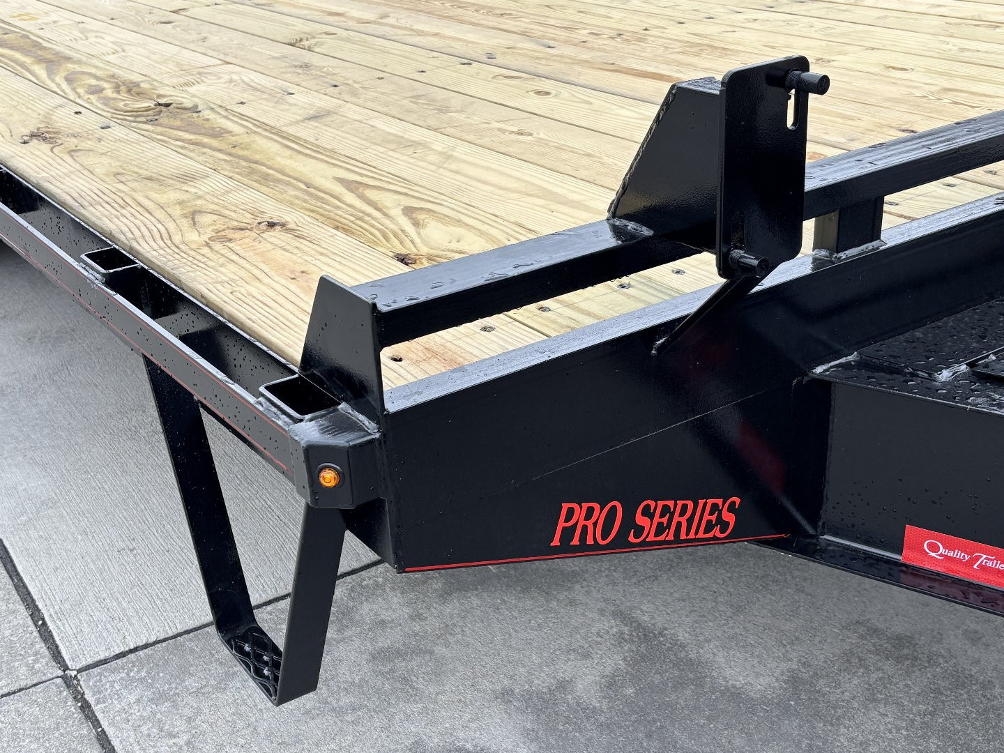 New 2025 Quality Trailers 23' Deckover (18' + 5' Dovetail) - Pro Series w/ 3 Lay Down Ramps - 17000# GVWR
