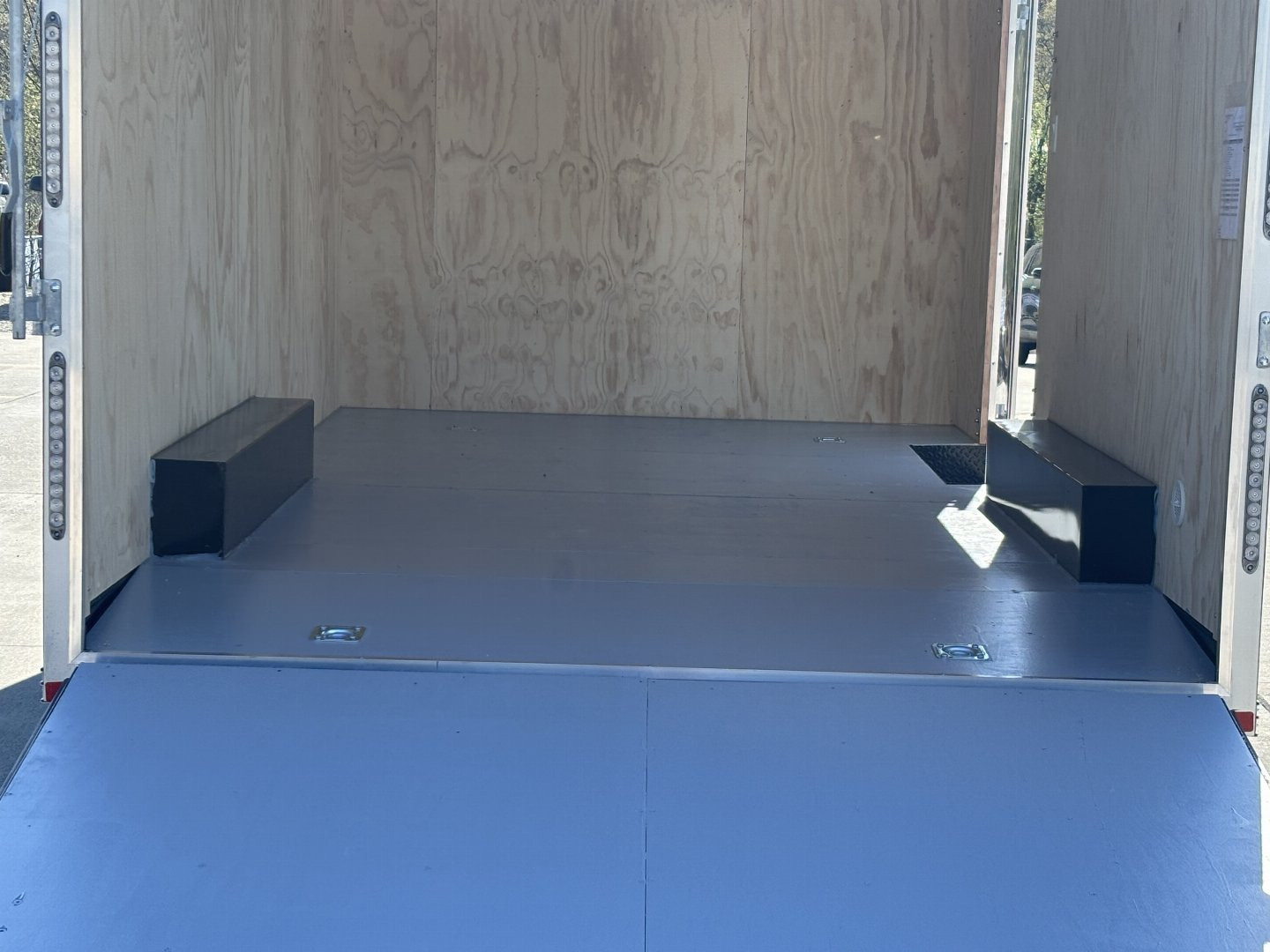 New 2025 Car Mate Trailers 8X 16 Custom Car Enclosed Trailer - Charcoal Gray W/ Ramp Door - 9990# GVWR