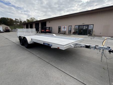 New 2026 Aluma Trailers 7818 TA-ESA Utility Trailer W/ Bi-Fold Tailgate - 7000# GVWR