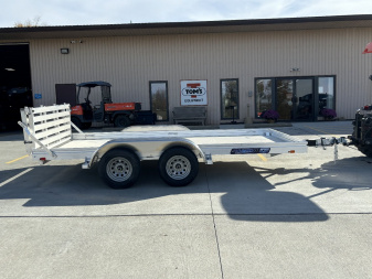 New 2026 Aluma Trailers 7814 TA-ESA Utility Trailer W/ Bi-Fold Tailgate - 7000# GVWR