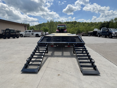 New 2026 Quality Trailers 25' Deckover (20'+5' Pop Up Dovetail) - Pro Series - Pintle - Tandem Dual - 25,000# GVWR