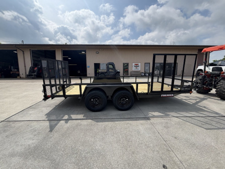 New 2025 Premier Trailers 82 X16' Tandem Axle Utility Trailer W/ Side Load Ramp - 7000# GVWR