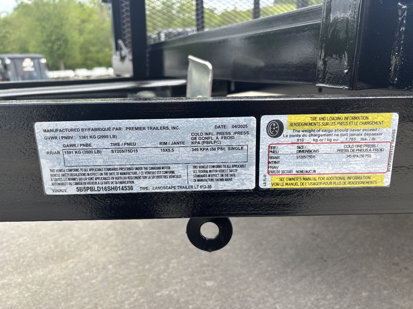 New 2025 Premier Trailers 76"X12' Utility Trailer W/ Side Load Ramp - 2995# GVWR