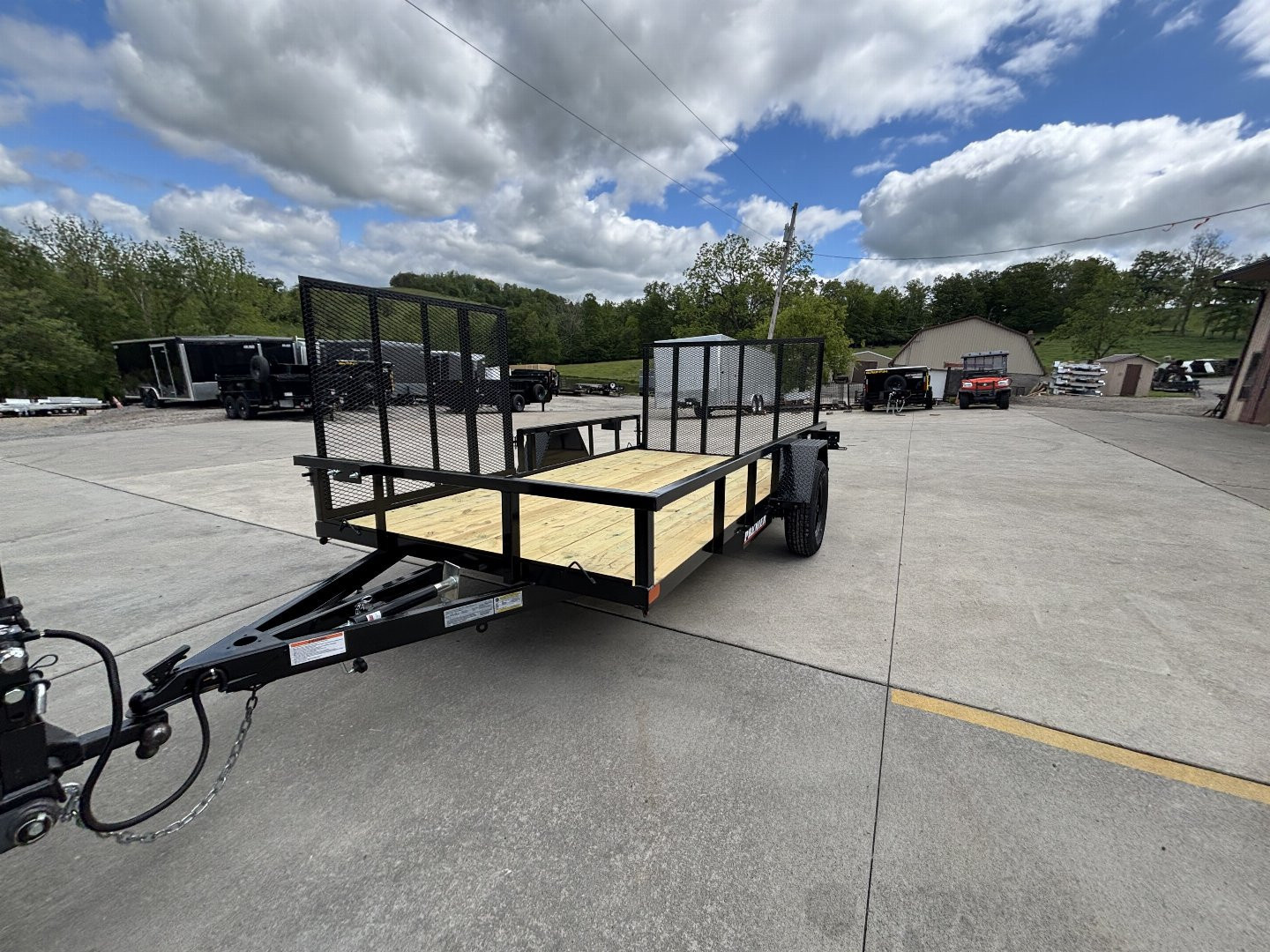 New 2025 Premier Trailers 76"X12' Utility Trailer W/ Side Load Ramp - 2995# GVWR