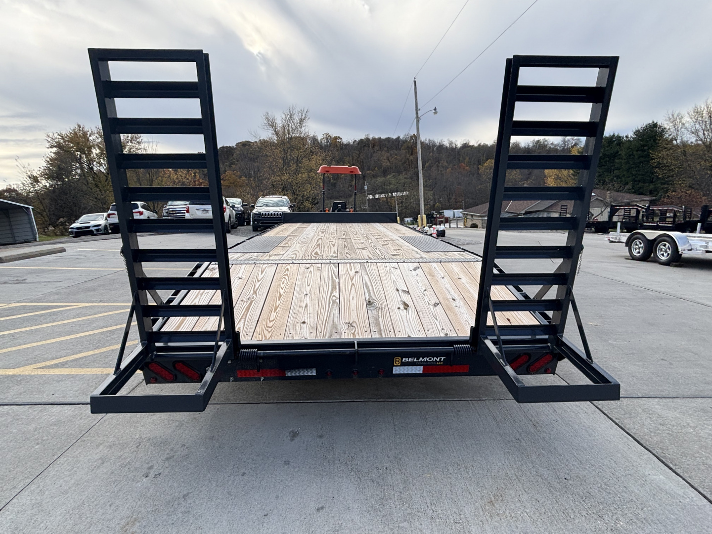 New 2025 Belmont Trailers 102"X20' Deckover HD Trailer - Charcoal Gray - 14,000# GVWR