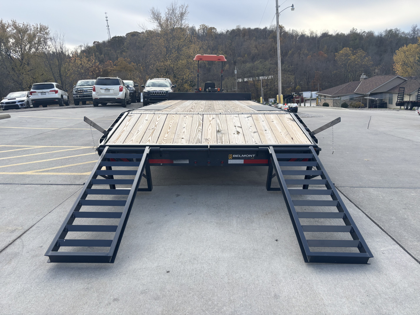 New 2025 Belmont Trailers 102"X20' Deckover HD Trailer - Charcoal Gray - 14,000# GVWR