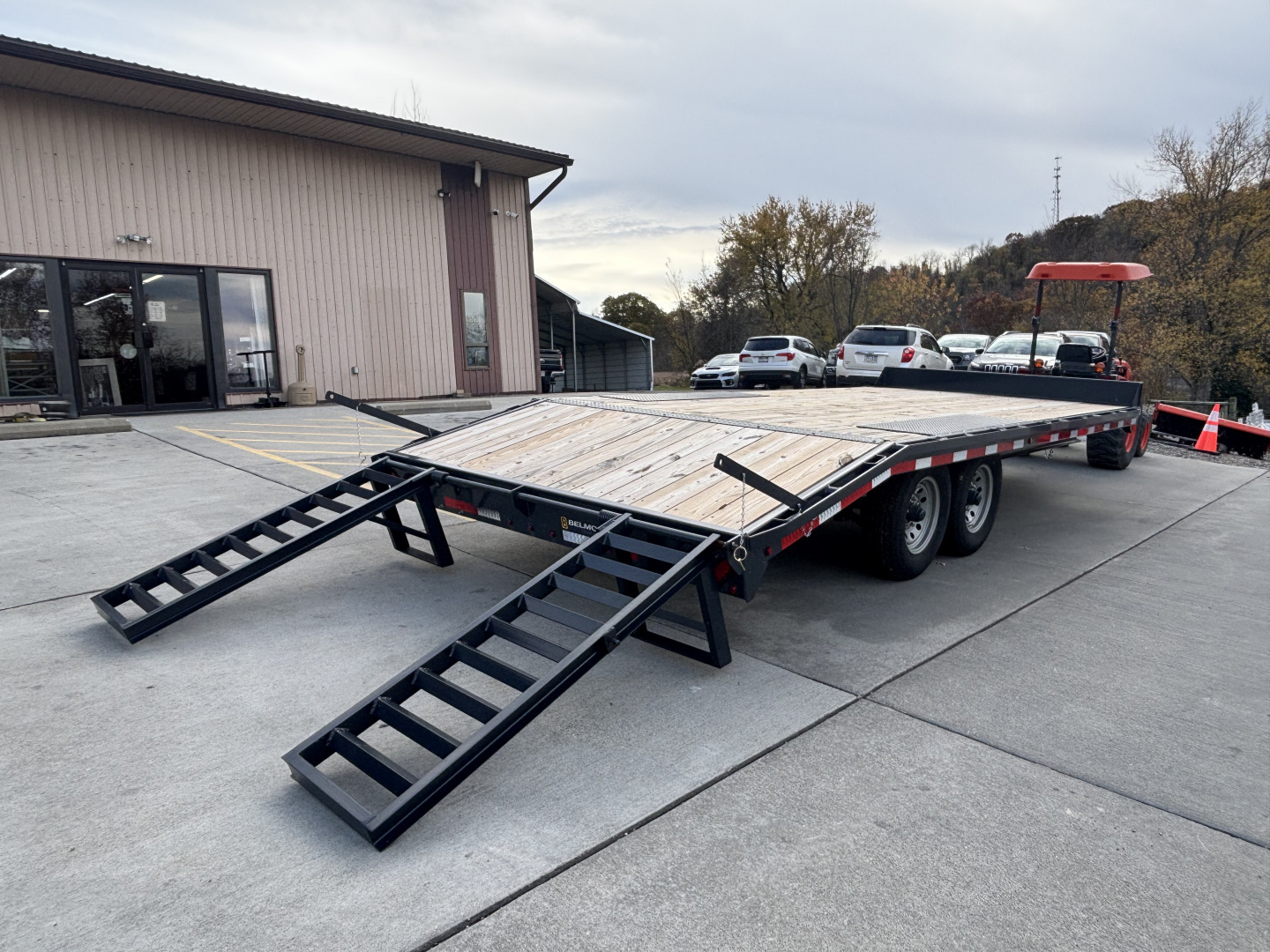 New 2025 Belmont Trailers 102"X20' Deckover HD Trailer - Charcoal Gray - 14,000# GVWR