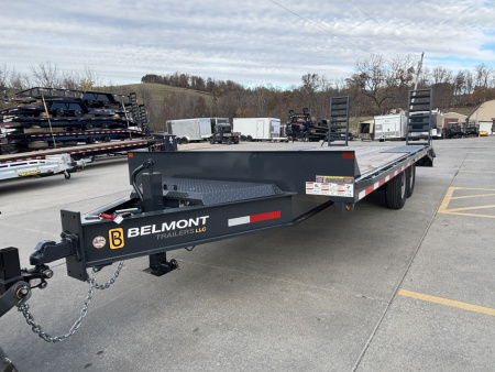 New 2025 Belmont Trailers 102"X20' Deckover HD Trailer - Charcoal Gray - 14,000# GVWR