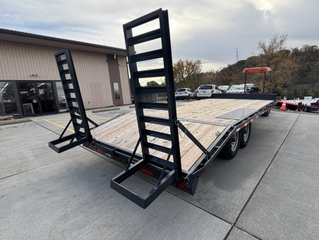 New 2025 Belmont Trailers 102"X20' Deckover HD Trailer - Charcoal Gray - 14,000# GVWR