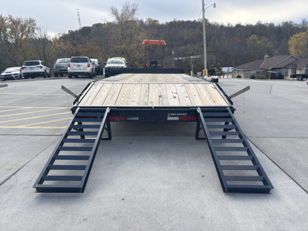 New 2025 Belmont Trailers 102"X20' Deckover HD Trailer - Charcoal Gray - 14,000# GVWR