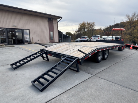 New 2025 Belmont Trailers 102"X20' Deckover HD Trailer - Charcoal Gray - 14,000# GVWR