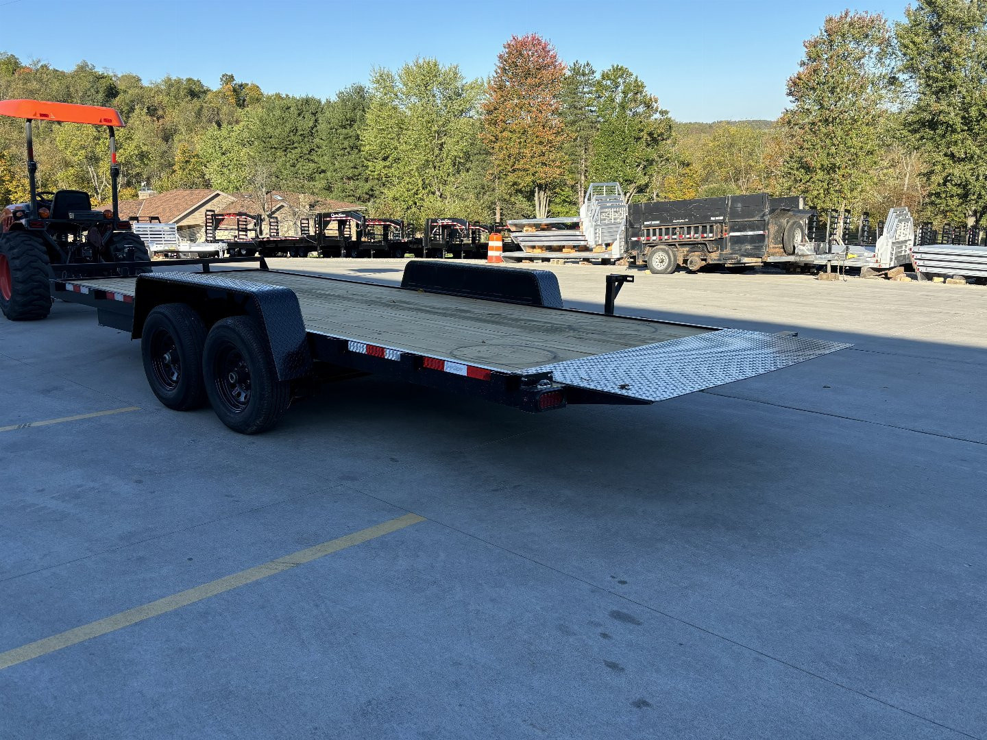 New 2025 Down 2 Earth Trailers 82"X20' Gravity Tilt Car Hauler - 9990# GVWR