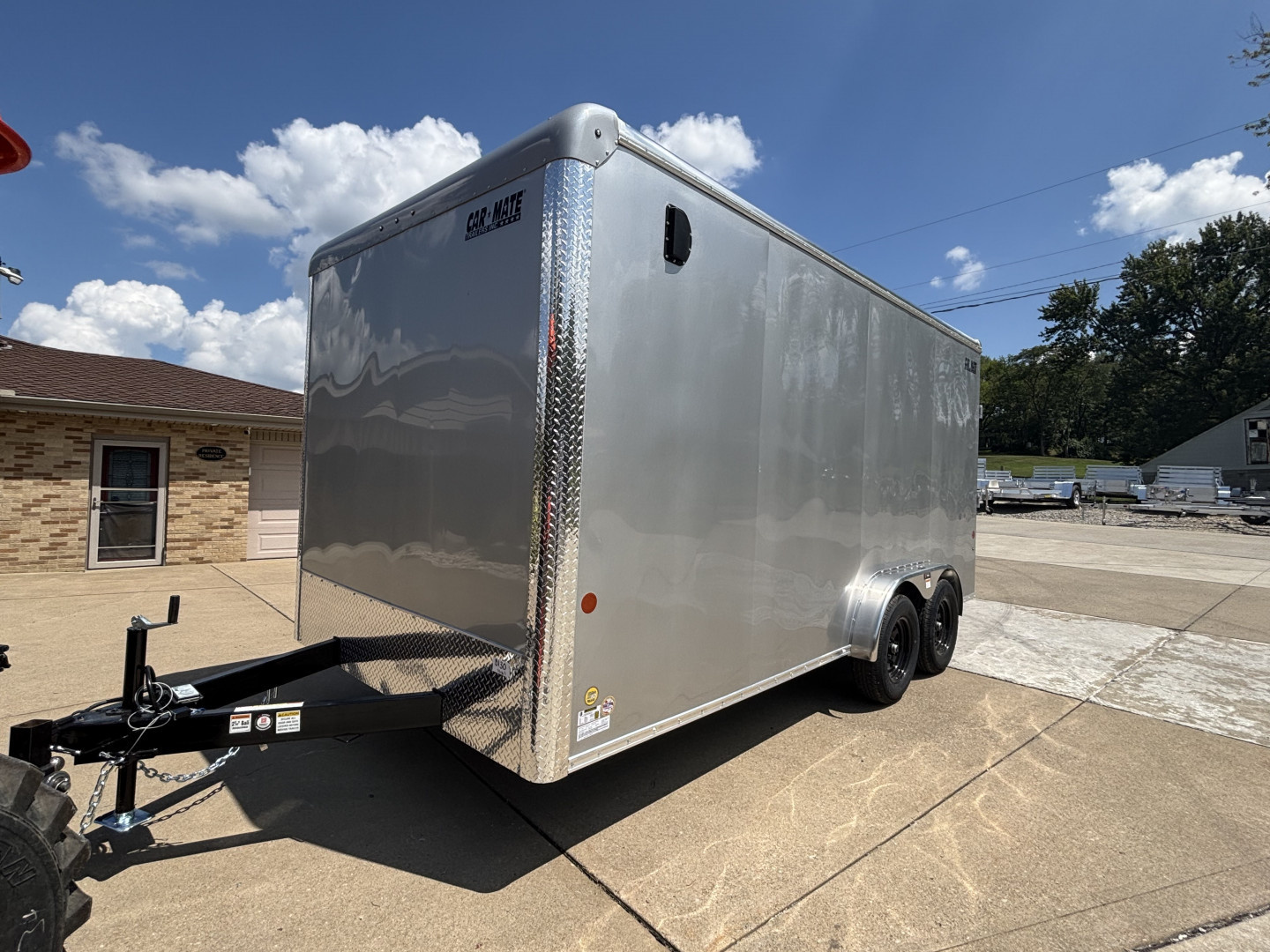 New 2026 Car Mate Trailers 7.5x16 Custom Cargo HD Enclosed Trailer - 12" Extra Height - w/ Ramp - 7000# GVWR
