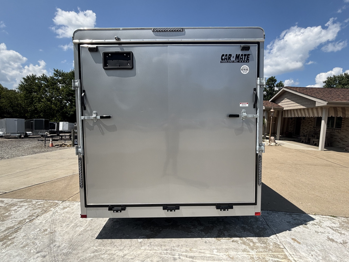 New 2026 Car Mate Trailers 7.5x16 Custom Cargo HD Enclosed Trailer - 12" Extra Height - w/ Ramp - 7000# GVWR