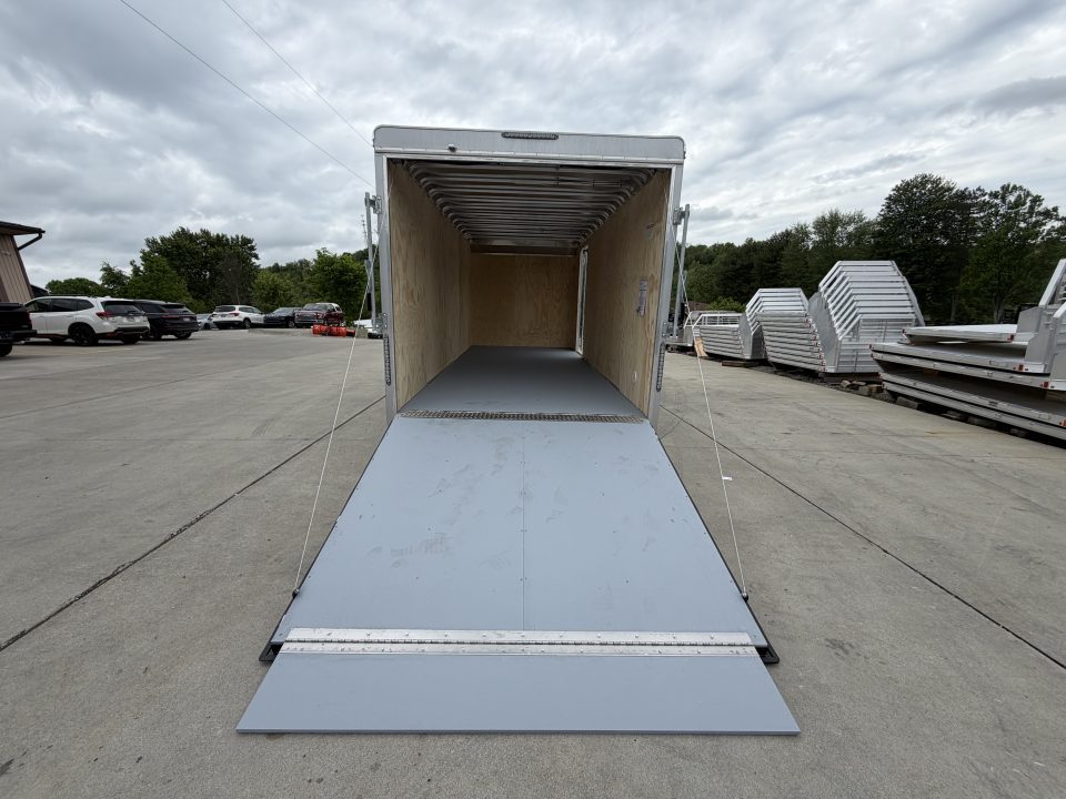 New 2026 Car Mate Trailers 7x18 Custom Cargo HD Enclosed Trailer - Silver Frost - (6" Extra Height - 16" O/C Cross Members) - w/ Ramp - 9990# GVWR