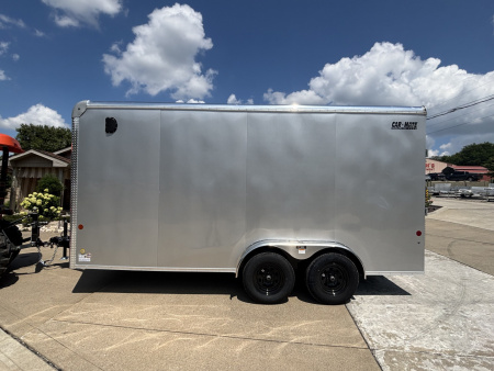 New 2026 Car Mate Trailers 7.5x16 Custom Cargo HD Enclosed Trailer - 12" Extra Height - w/ Ramp - 7000# GVWR
