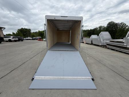 New 2026 Car Mate Trailers 7x18 Custom Cargo HD Enclosed Trailer - Silver Frost - (6" Extra Height - 16" O/C Cross Members) - w/ Ramp - 9990# GVWR