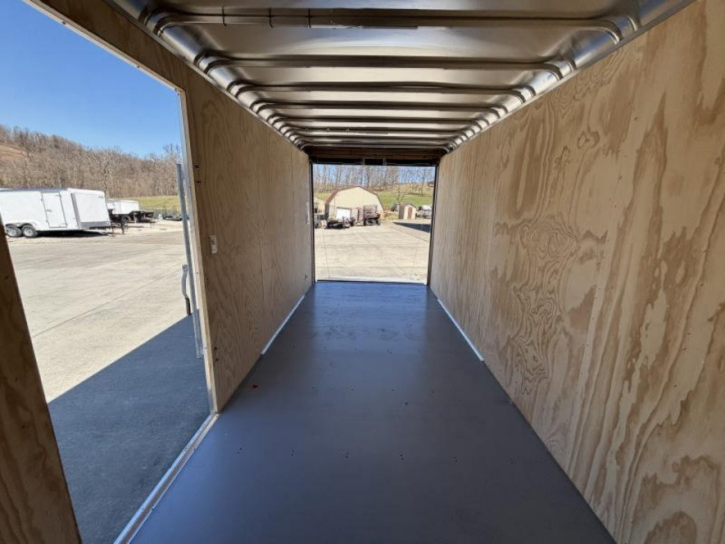 New 2025 Car Mate Trailers 7x16 Avalanche Enclosed Trailer (V-Nose) - White w/ Ramp - 12" Extra Height - 7000# GVWR