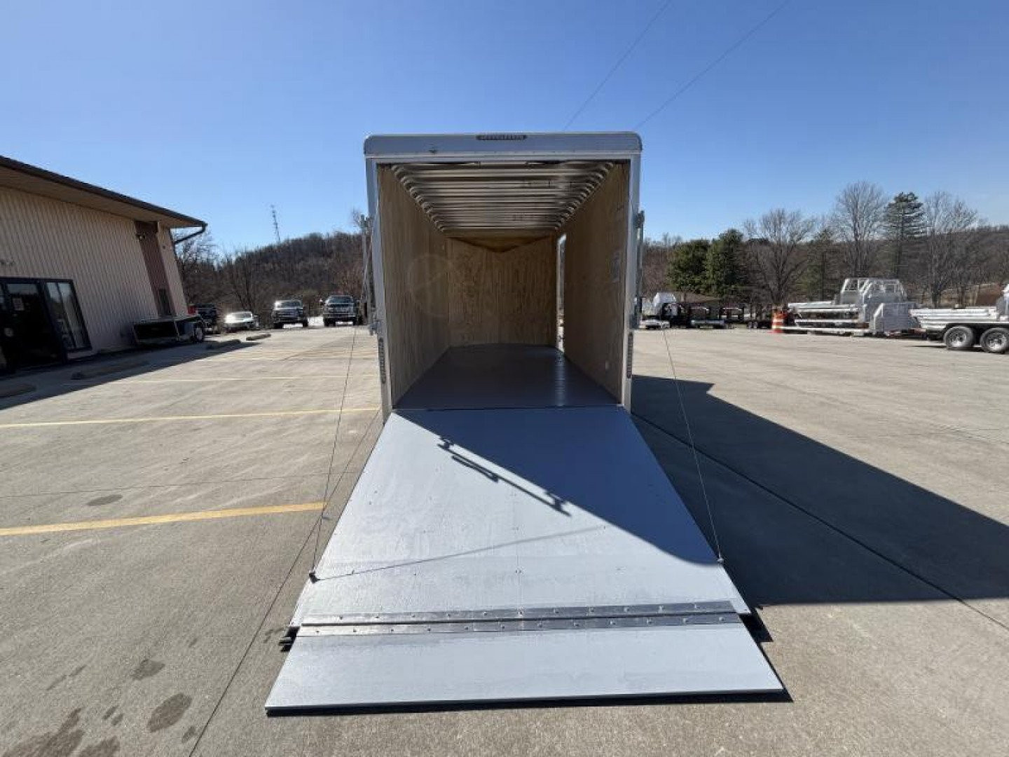 New 2025 Car Mate Trailers 7x16 Avalanche Enclosed Trailer (V-Nose) - White w/ Ramp - 12" Extra Height - 7000# GVWR