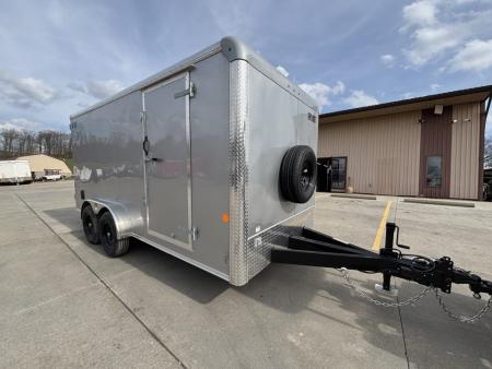 New 2026 Car Mate Trailers 7x16 Custom Cargo HD Enclosed Trailer - W/ Barn Doors (6  extra height)- 9990# GVWR