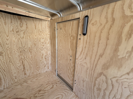 New 2025 Car Mate Trailers 612ECV (V-Nose) Enclosed Trailer - Black w/ Ramp - 2990# GVWR