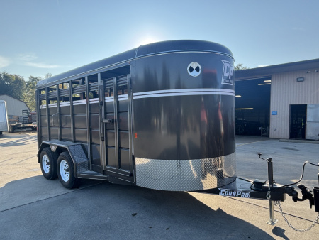 New ***COMING SOON***2026 Corn Pro SB-16 6S Stock Trailer - Gray - 7000# GVWR