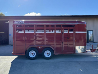 New ***COMING END OF SEPTEMBER***2026 Corn Pro SB-16 6S Stock Trailer - Red - 9990# GVW