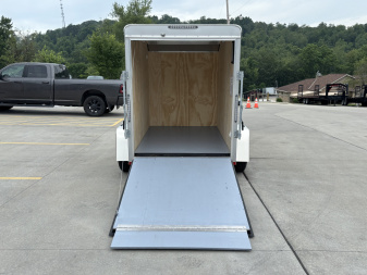 New 2025 Car Mate Trailers 5x8 Custom Cargo Enclosed Trailer - Charcoal Gray - 2990# GVWR