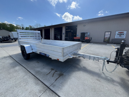 New 2026 Aluma Trailers 6812H-ESA Aluminum Utility Trailer w/ 12  Side Kit - Ramp - 2990# GVWR