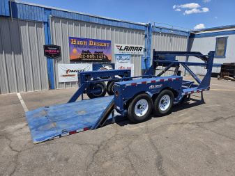Used 2021 Air Tow G-16 Gooseneck Equipment Drop n Load Trailer - 12,000 lb lift - 16,395 GVWR - AIR RIDE!