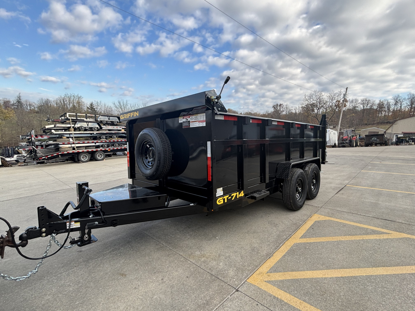 New 2026 Griffin Trailers GT 7X14 Dump Trailer w/ 36" Sides - 14000# GVWR