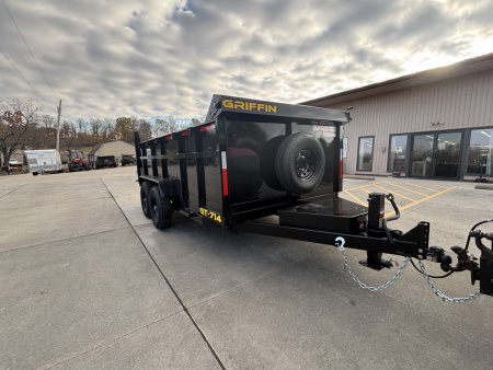 New 2026 Griffin Trailers GT 7X14 Dump Trailer w/ 36" Sides - 14000# GVWR